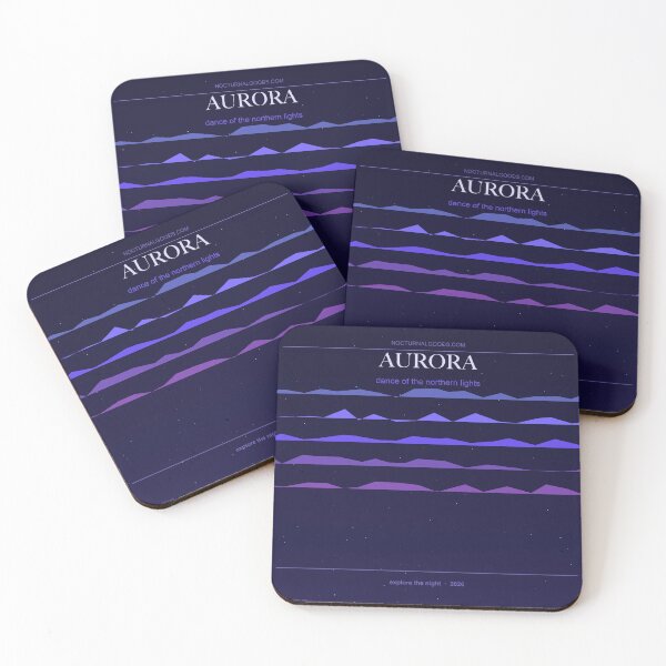 Item preview, Aurora Dark Aesthetic Art Print designed and sold by NocturnalGoods.