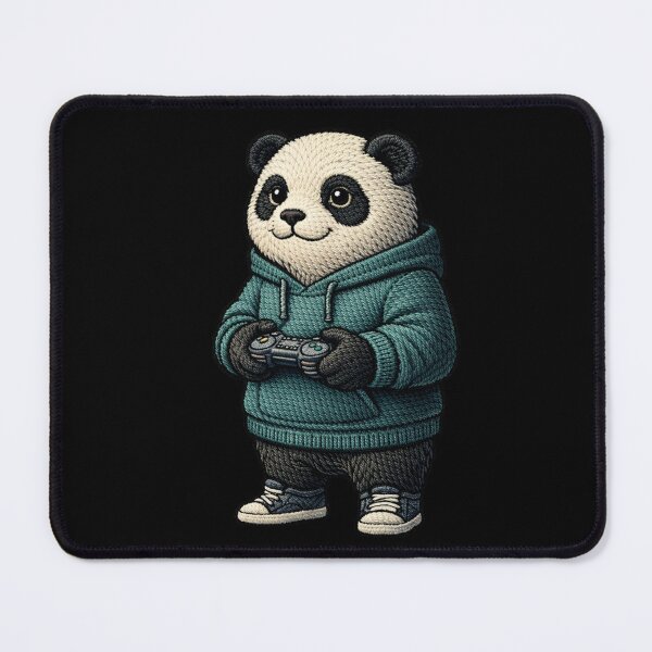 Item preview, Late Night Gamer Panda – Premium Embroidered Esports Aesthetic designed and sold by ColorSplash123.