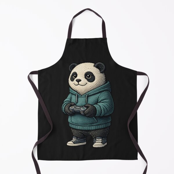 Item preview, Late Night Gamer Panda – Premium Embroidered Esports Aesthetic designed and sold by ColorSplash123.