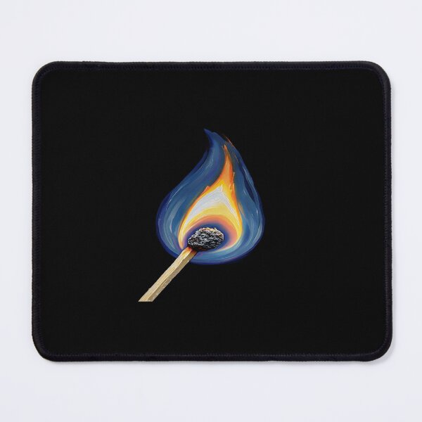 Item preview, Burning Match Flame Close‑Up – Intense Fire Photography with Vivid Color Layers and Dark Contrast designed and sold by Bright Nest Studio.