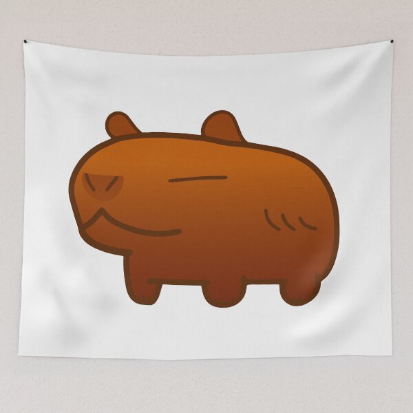 Item preview, Capybara Brown Gradient designed and sold by MiscibilityArt.