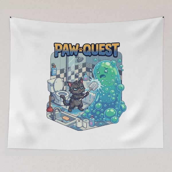 Item preview, Paw Quest – Cat  Adventure Design designed and sold by PawMic.