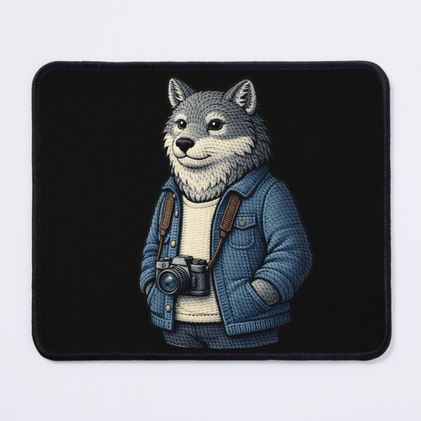Item preview, Street Photographer Wolf – Premium Embroidered Urban Creative Aesthetic designed and sold by ColorSplash123.