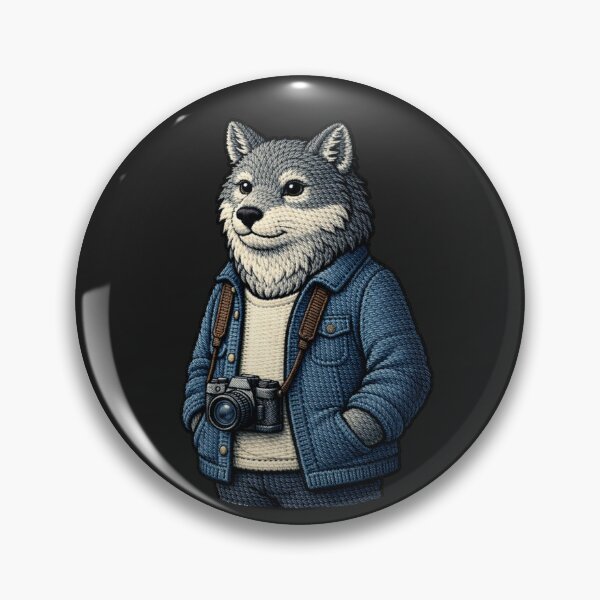 Item preview, Street Photographer Wolf – Premium Embroidered Urban Creative Aesthetic designed and sold by ColorSplash123.