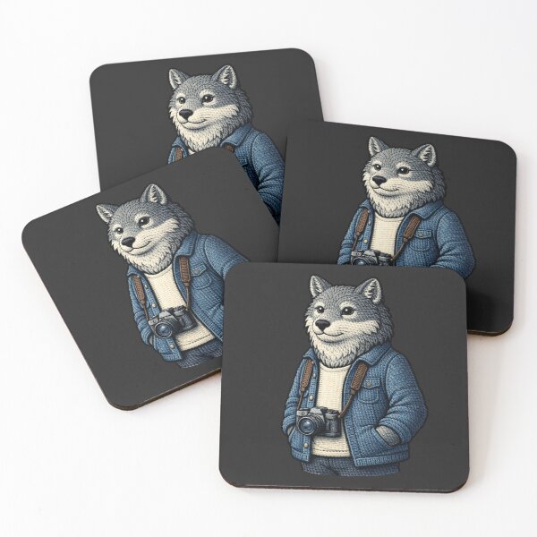 Item preview, Street Photographer Wolf – Premium Embroidered Urban Creative Aesthetic designed and sold by ColorSplash123.
