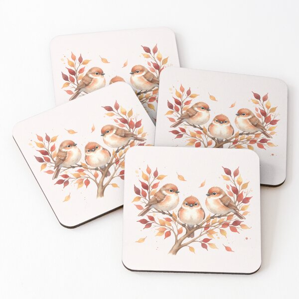 Item preview, Cute Autumn Birds designed and sold by naragon4289.