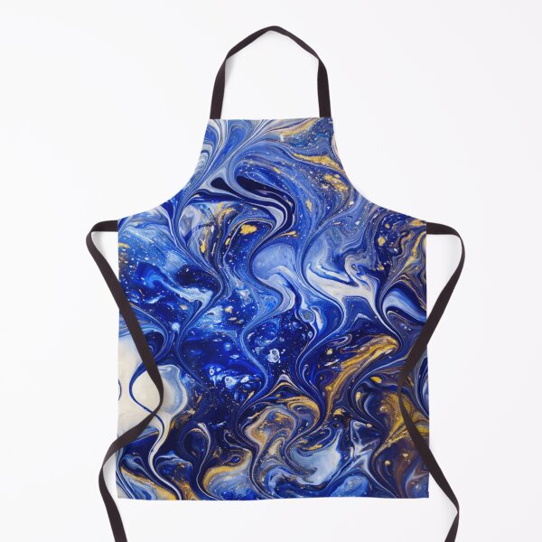 Item preview, Indigo Dream - Blue Abstract Fluid Pattern, Modern Navy Home Decor, Marble Style Surface Design designed and sold by The Artful Vagabond.