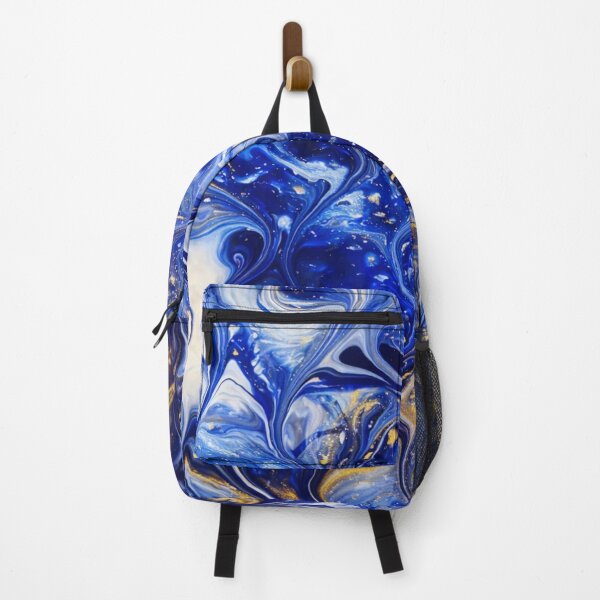 Item preview, Indigo Dream - Blue Abstract Fluid Pattern, Modern Navy Home Decor, Marble Style Surface Design designed and sold by The Artful Vagabond.