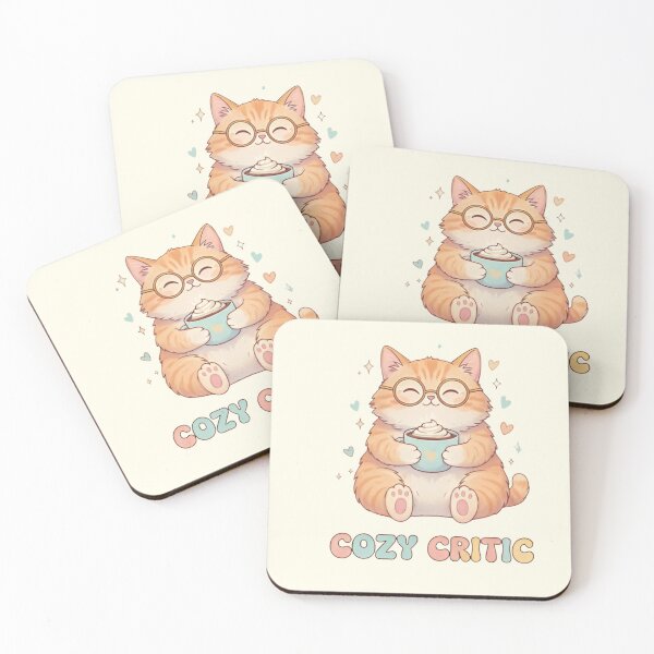 Item preview, Cozy Critic Cat Shirt – Cute Orange Cat with Hot Cocoa | Cozy Cat Lover Aesthetic Tee designed and sold by ZyxDes.