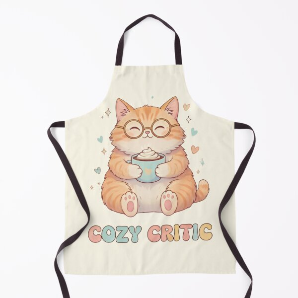 Item preview, Cozy Critic Cat Shirt – Cute Orange Cat with Hot Cocoa | Cozy Cat Lover Aesthetic Tee designed and sold by ZyxDes.