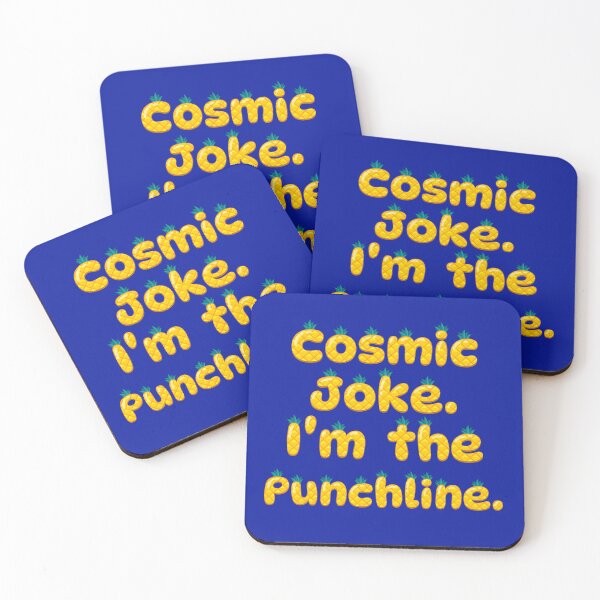 Item preview, Cosmic Joke Punchline Funny Saying Pineapple Typography designed and sold by Mauswohn.