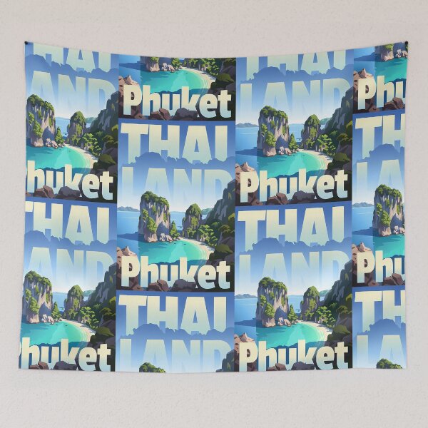 Item preview, Thailand Travel – Phuket Vintage Art designed and sold by Atlas Poster Co..