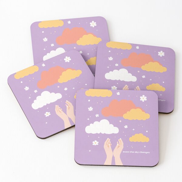 Item preview, Even the Sky Changes – Hands in the Clouds | Inspirational Minimalist Wall Art designed and sold by BobaBunny76.