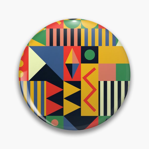 Item preview, Retro Geometric Yellow, Red, Blue And Green Shapes   designed and sold by DEC02.
