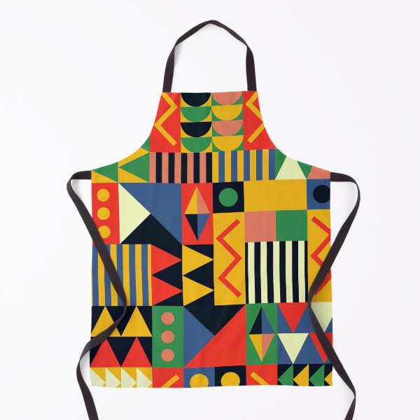 Item preview, Retro Geometric Yellow, Red, Blue And Green Shapes designed and sold by DEC02.