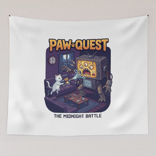 Item preview, Paw Quest – Cat  Adventure Design designed and sold by PawMic.
