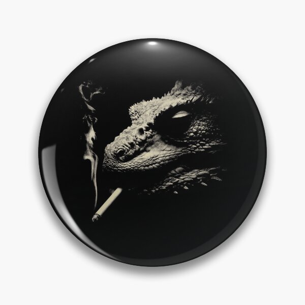 Item preview, Low-Key Dragon Smoking Cigarette Dark Fantasy Art designed and sold by k3rstman1.