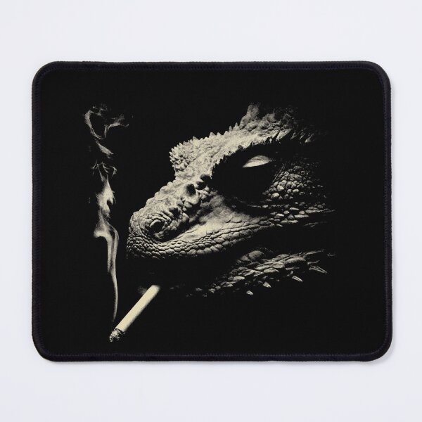 Item preview, Low-Key Dragon Smoking Cigarette Dark Fantasy Art designed and sold by k3rstman1.