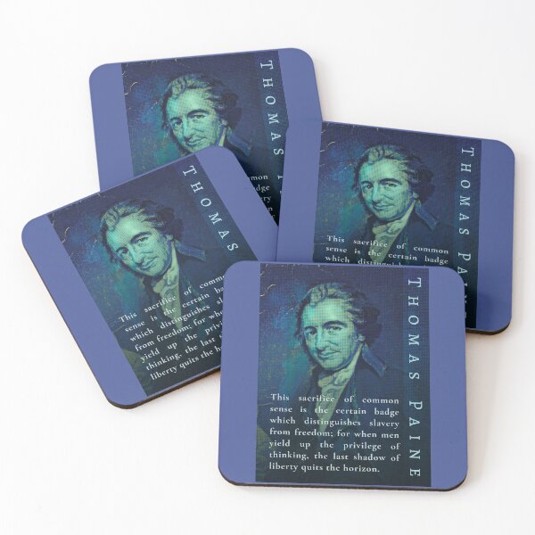 Item preview, Thomas Paine quote: This sacrifice of common sense is the certain badge which distinguishes slavery from freedom; designed and sold by artbleed.