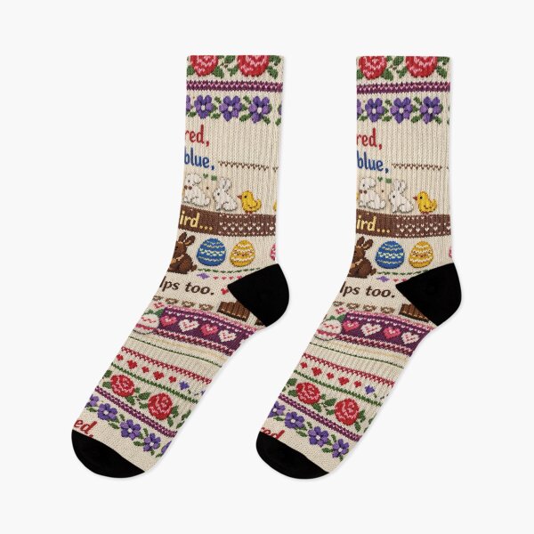 Item preview, Funny Easter saying knitting pattern with chocolate designed and sold by Mauswohn.