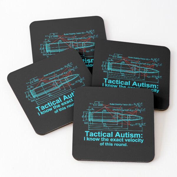 Item preview, Tactical Autism: Exact Velocity Blueprint - Gun Nut Humor designed and sold by CharlieFox03.