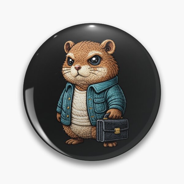 Item preview, Entrepreneur Hamster – Premium Embroidered Startup Hustle Aesthetic designed and sold by ColorSplash123.