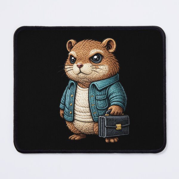 Item preview, Entrepreneur Hamster – Premium Embroidered Startup Hustle Aesthetic designed and sold by ColorSplash123.