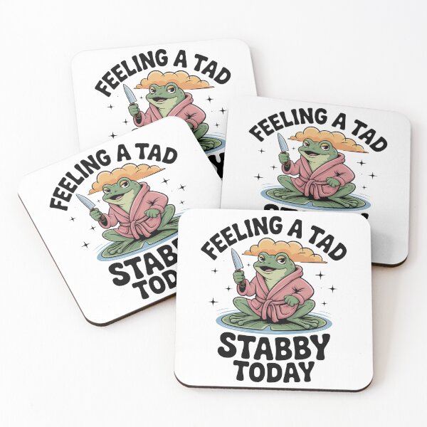 Item preview, Feeling A Tad Stabby Today Frog designed and sold by Gallory Hive.