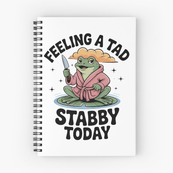 Item preview, Feeling A Tad Stabby Today Frog designed and sold by Gallory Hive.