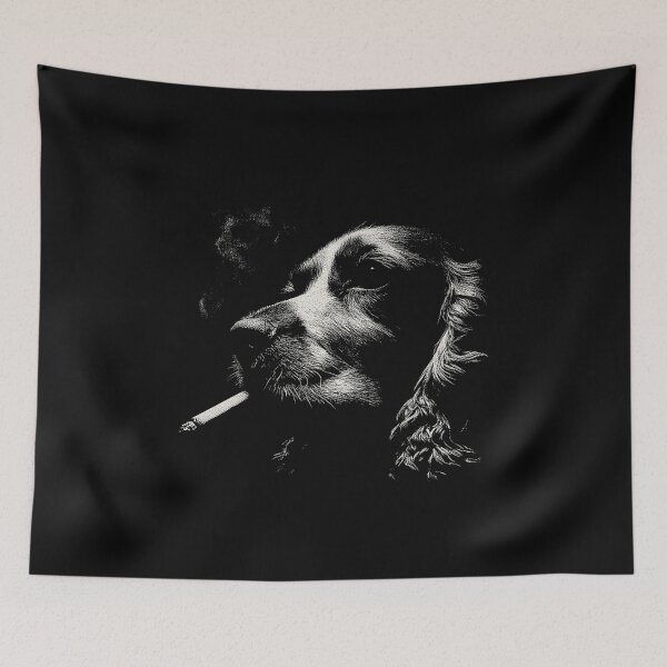 Item preview, Cool English Cocker Spaniel Smoking Dog designed and sold by k3rstman1.