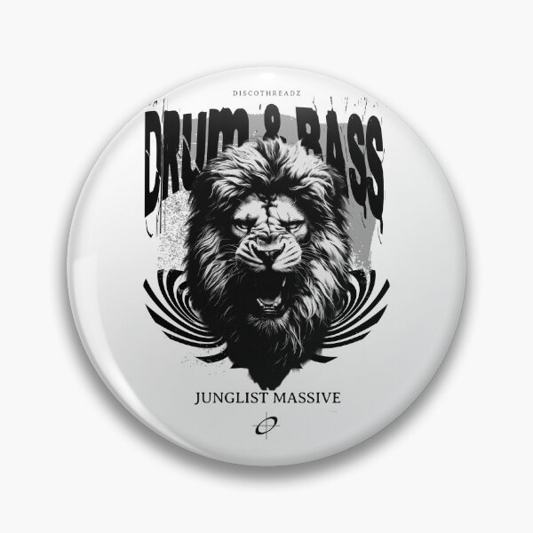 Item preview, DRUM AND BASS  - Dnb Roar Lion (Black) designed and sold by Discothreadz.