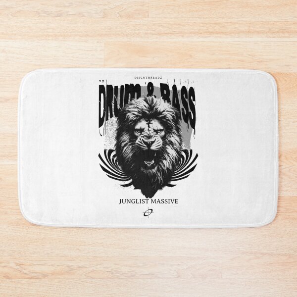 Item preview, DRUM AND BASS  - Dnb Roar Lion (Black) designed and sold by Discothreadz.