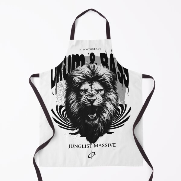 Item preview, DRUM AND BASS - Dnb Roar Lion (Black) designed and sold by Discothreadz.