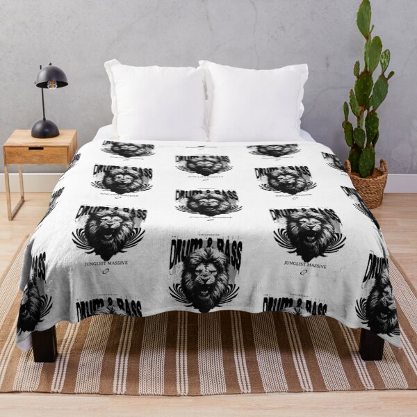 Item preview, DRUM AND BASS  - Dnb Roar Lion (Black) designed and sold by Discothreadz.