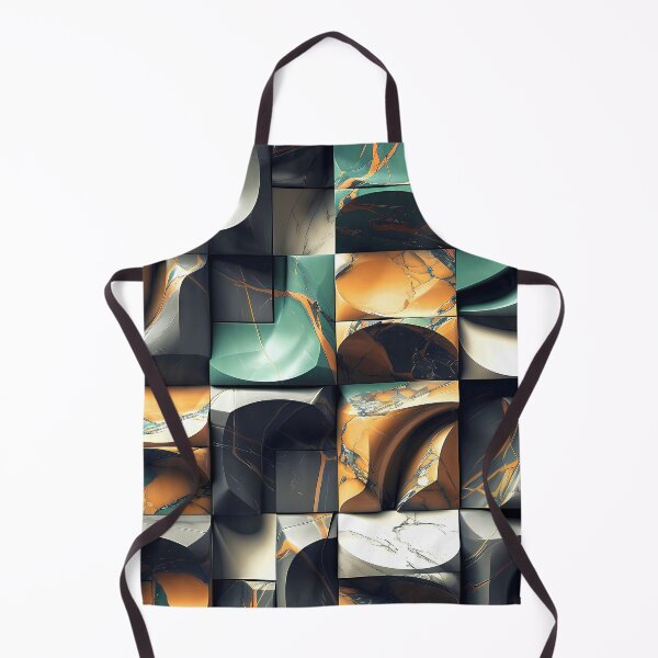 Item preview, Abstract Geometric Marbled Art Green And Golden Shapes  designed and sold by DEC02.