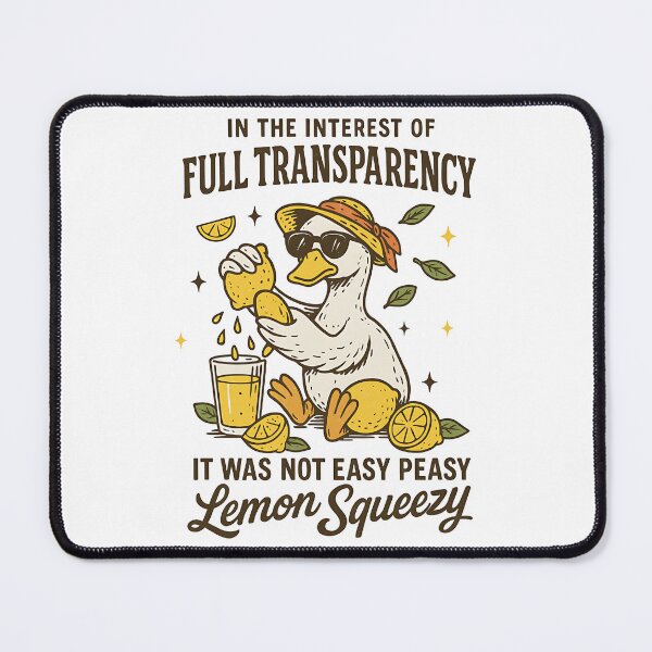 Item preview, Lemon Squeezy Duck Humor Design designed and sold by Gallory Hive.