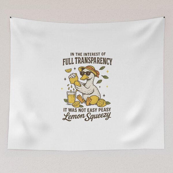Item preview, Lemon Squeezy Duck Humor Design designed and sold by Gallory Hive.