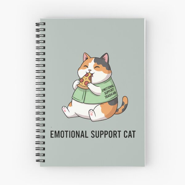 Item preview, Emotional Support Cat Sticker – Emotional Support Trashcan Meme  Funny Calico Cat Anxiety Humor designed and sold by ZyxDes.