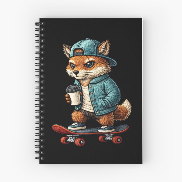 Item preview, Skate Rebel Fox – Premium Embroidered Urban Streetwear Aesthetic designed and sold by ColorSplash123.