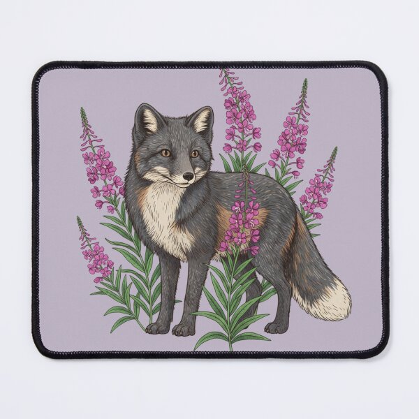 Item preview, Arctic Fox in a Botanical Tundra Style designed and sold by BirdsnStuff.
