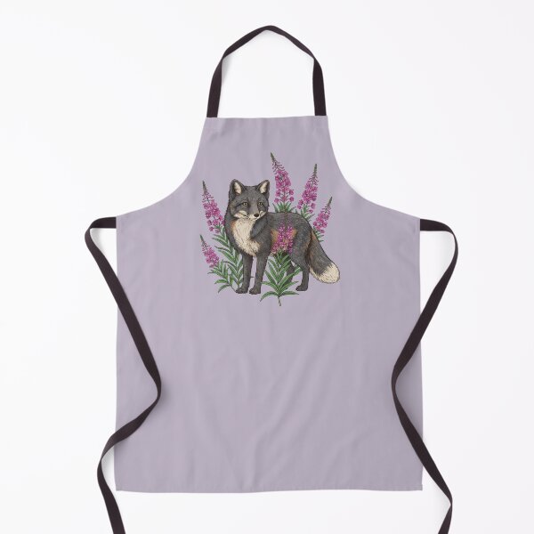 Item preview, Arctic Fox in a Botanical Tundra Style designed and sold by BirdsnStuff.