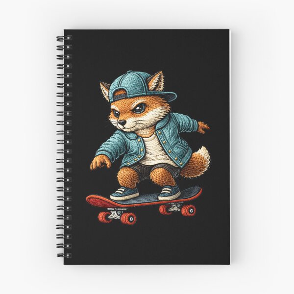 Item preview, Skate Rebel Fox – Premium Embroidered Urban Streetwear Aesthetic designed and sold by ColorSplash123.