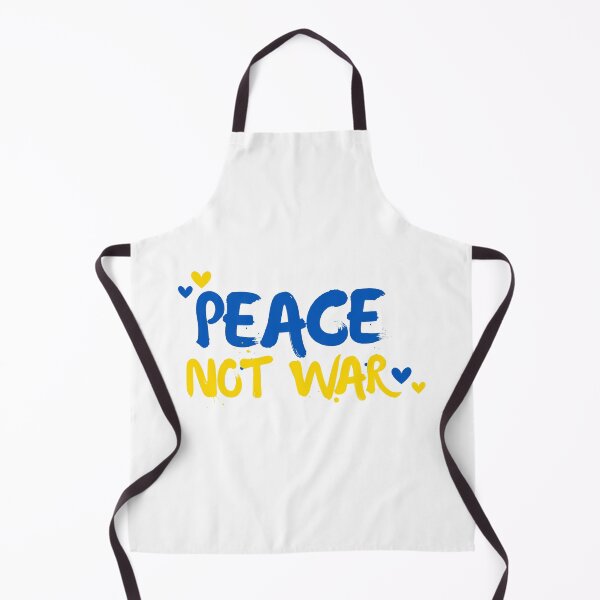 Item preview, Peace Not War – Blue and Yellow Support Unity Design designed and sold by mcraft studio.
