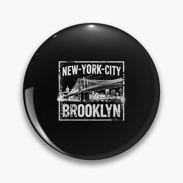 Item preview, New York City Brooklyn Bridge Vintage Artwork – Distressed Black‑and‑White Urban Skyline Design designed and sold by Bright Nest Studio.
