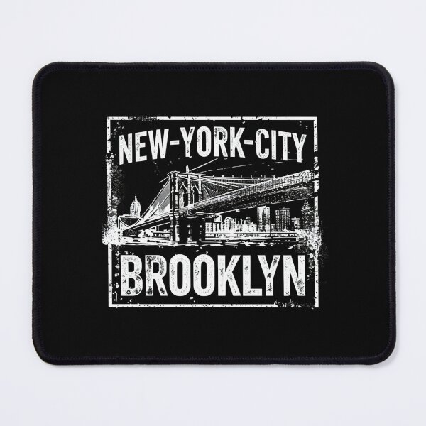 Item preview, New York City Brooklyn Bridge Vintage Artwork – Distressed Black‑and‑White Urban Skyline Design designed and sold by Bright Nest Studio.