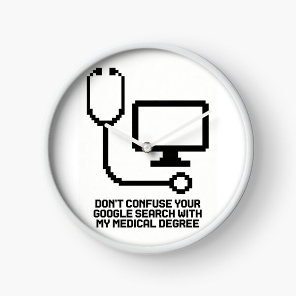 Item preview, Don't Confuse Google Search with Medical Degree - Funny Doctor Pixel Art designed and sold by Pixel ProHumor.