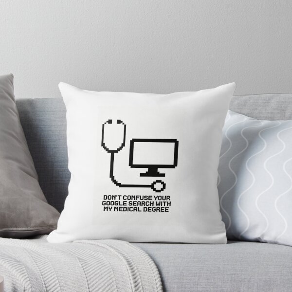 Item preview, Don't Confuse Google Search with Medical Degree - Funny Doctor Pixel Art designed and sold by Pixel ProHumor.