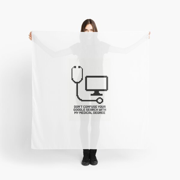 Item preview, Don't Confuse Google Search with Medical Degree - Funny Doctor Pixel Art designed and sold by Pixel ProHumor.