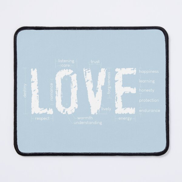 Item preview, meaning of love in pastel blue designed and sold by storieslanguage.