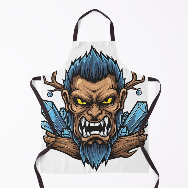 Item preview, Frost Demon Beast Mascot Logo – Ice Crystal Gaming Emblem Illustration designed and sold by ZaiproArt.